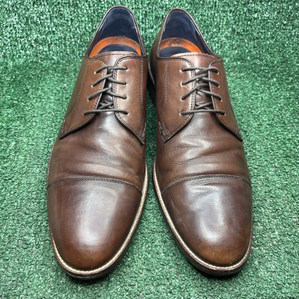 Cole Haan Lenox Hill Cap Toe Leather Classic Formal Oxford Brown Mens Sz 10.5 M